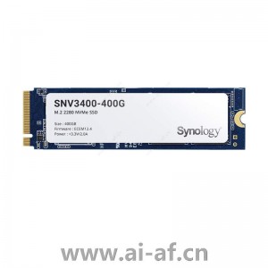 Synology 群晖 SNV3400-400G 企业级固态硬盘 400GB M.2 2280 NVMe SSD