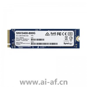 Synology 群晖 SNV3400-800G 企业级固态硬盘 800GB M.2 2280 NVMe SSD