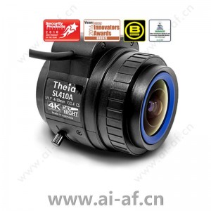 美国 Theia SL410A 4-10mm 4k 12 MP 日/夜 DC 自动光圈 1/1.7 英寸 格式 CS 接口 镜头
