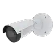 AXIS P1455-LE is an outdoor-ready fixed bullet IP camera with Lightfinder and Forensic WDR. The camera is viewed from its left angle.