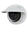 AXIS P3265-LVE Dome Camera with weathershield mounted on wall from left