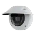 AXIS Q3538-LVE Dome Camera with weathershield, viewed from its left angle