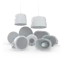 packshot of axis speakers