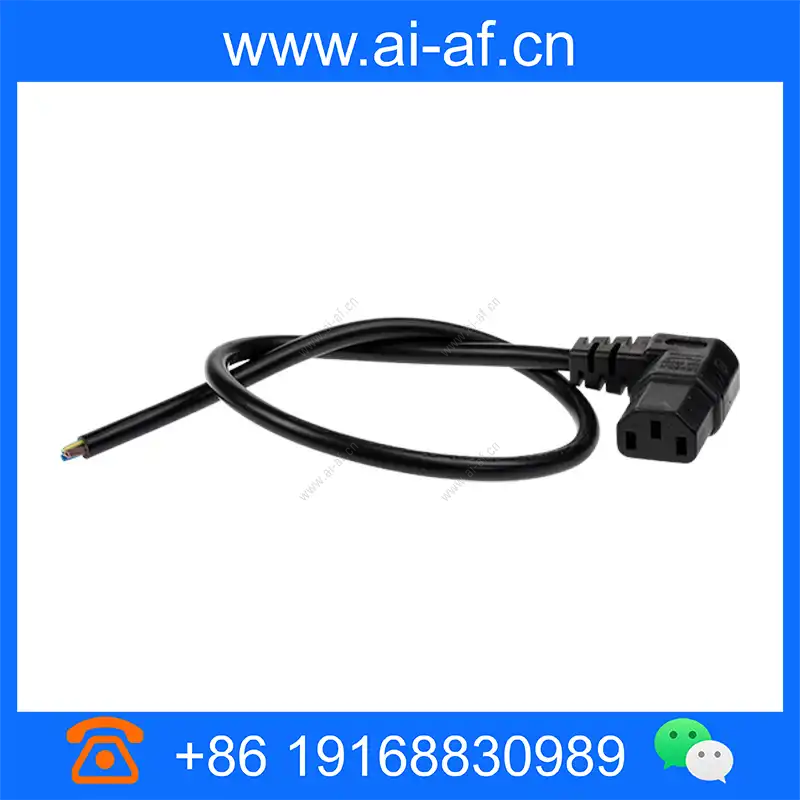 安讯士 AXIS 主电源电缆角度 C13-开放 0.5米 5506-242 5506-244 5506-249 mains-cable-angle-c13-open-05-m_img_00.webp