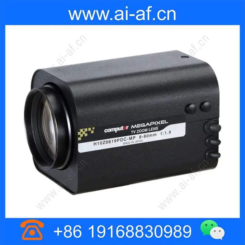 康标达 Computar H10Z0819PDC-MP 1/2英寸 8-80mm F1.9 10倍 MP 自动光圈变焦镜头带预设(C接口) h10z0819pdc-mp_img_00.webp
