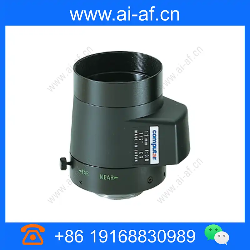 康标达 Computar HG1208FCS-L 1/2英寸 12mm f0.8 非球面 DC自动光圈 带4针迷你连接器长电缆(CS接口) hg1208fcs-l_img_00.webp