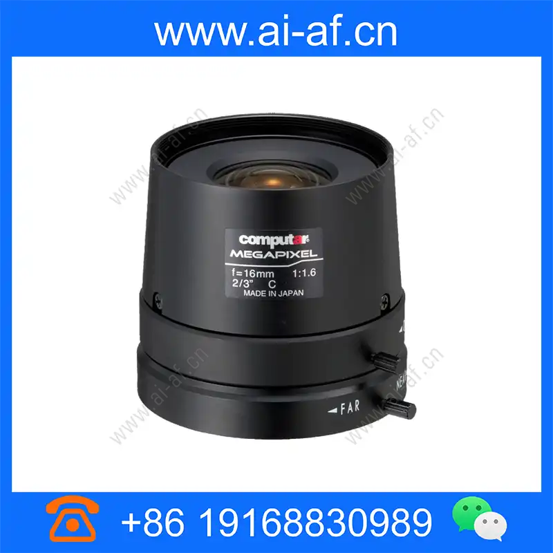 康标达 Computar M1616FIC-MP 500万像素 2/3英寸 16mm F1.6 手动光圈 C接口镜头 m1616fic-mp_img_00.webp
