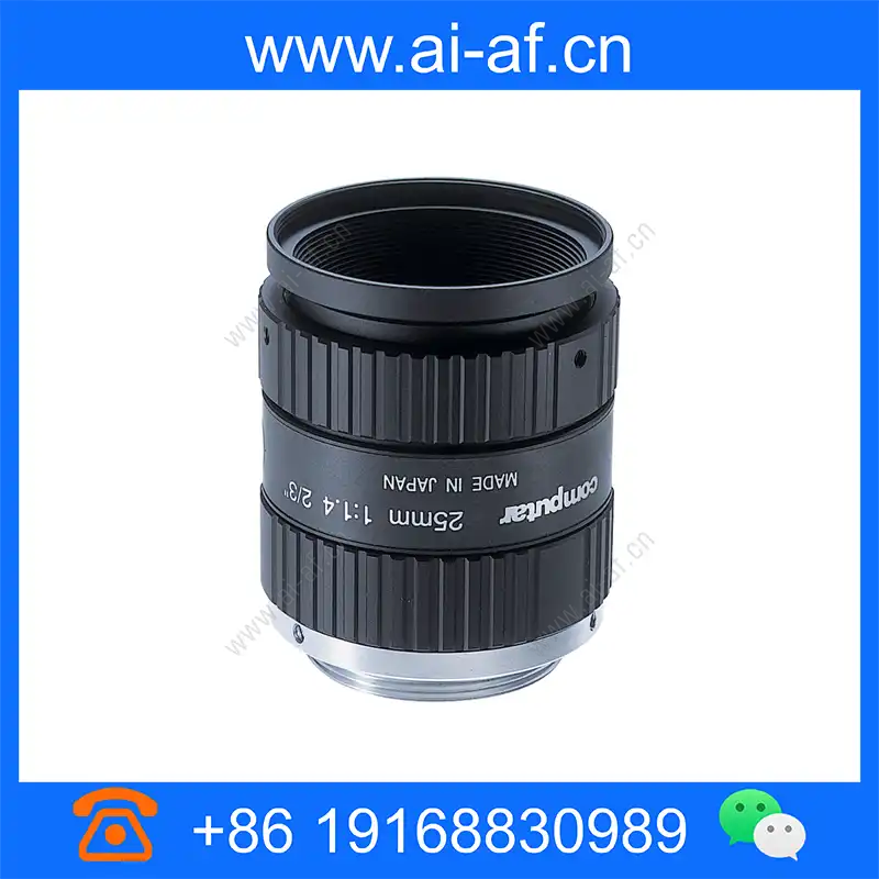 康标达 Computar M2514-MP2 1.500万像素 2/3英寸 25mm F1.4 带锁定光圈和对焦 MP 机器视觉镜头(C接口) m2514-mp2_img_00.webp