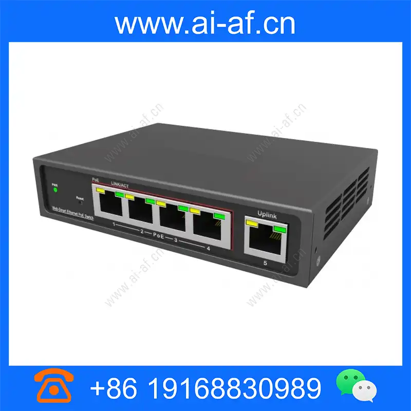 三星韩华 Samsung Hanwha EN-SW05m-001 5 端口(4 PoE 1 上行链路)Wisenet SKY 智能网管 PoE 交换机 en-sw05m-001_img_00.webp