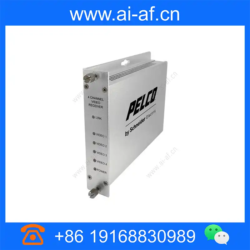 Pelco FRV40S1ST 4-Channel Video Fiber Receiver with ST Connector frv40s1st_img_00.webp
