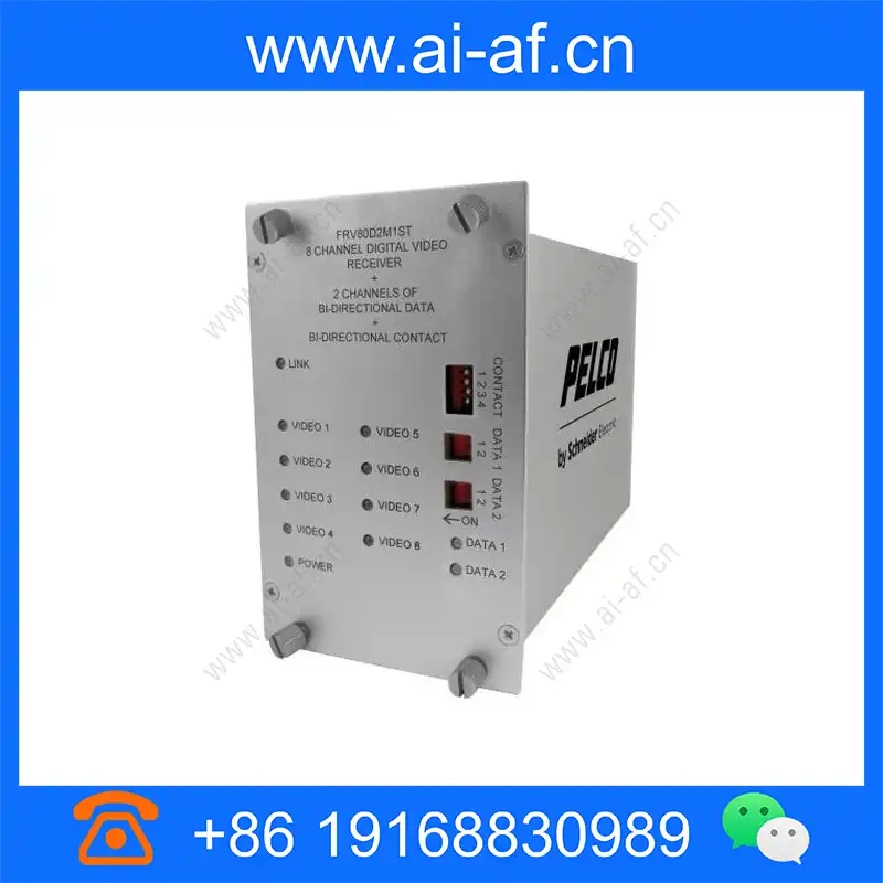 派尔高 Pelco FRV80D2S1FC 8 通道视频光纤接收器 带 FC 连接器 frv80d2s1fc_img_00.webp
