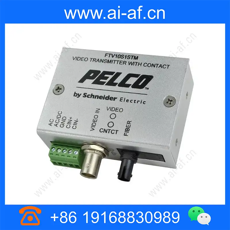 Pelco FTV10S1STM Miniature 1-Channel Fiber Transmitter with ST Connector ftv10s1stm_img_00.webp
