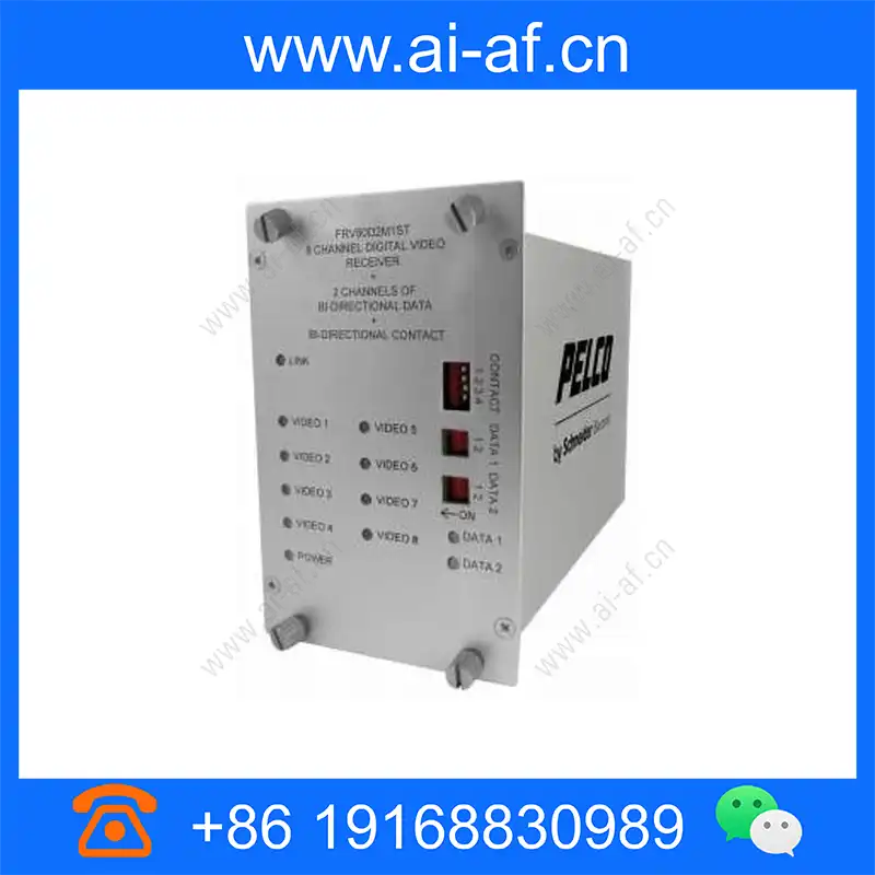 Pelco FTV80D2S1FC 8 Channel FC Video Fiber Transmitter Bidirectional ftv80d2s1fc_img_00.webp