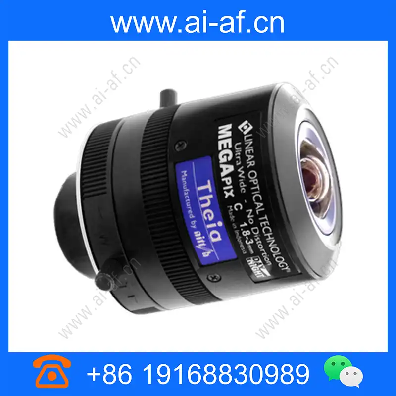 Theia ML183M 1.8–3mm varifocal ultra wide no distortion 5+ MP Day/Night 1/2.3 inch format Manual iris C mount lens ml183m_img_00.webp