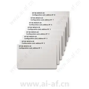 Bosch KITBCBOSCH20 STid Architect Address config card set for ARC OSDP F.01U.412.888
