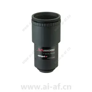 康标达 Computar V5024-MPZ-R 2000万像素 1英寸 50mm F2.4 加固机器视觉镜头 (C接口)
