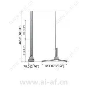 三星韩华 Samsung Hanwha SBM-320ST 脚架 适用于 SMT-3223 和 SMT-4030/3230 显示器