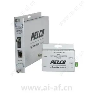 Pelco FMCI-AF1SM1STM 1 Channel Fiber Media Converter-A ST Connector Mini