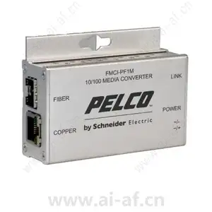 派尔高 Pelco FMCI-PF1M 单通道 10/100 Mbps IP 媒体转换器迷你尺寸
