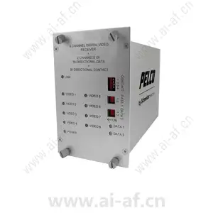 Pelco FRV80D2S1ST 8 Channel Video Fiber Receiver with ST Connector