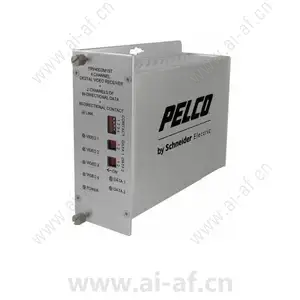Pelco FTV40D2S1ST 4 Channel ST Video Fiber Transmitter Bidirectional