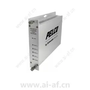 Pelco FTV40S1ST 4 Channel Video Fiber Transmitter ST Connector
