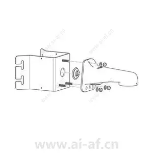Pelco IMM-CM Outer Corner Mount for IMM Series IP Cameras Vandal Telegrey