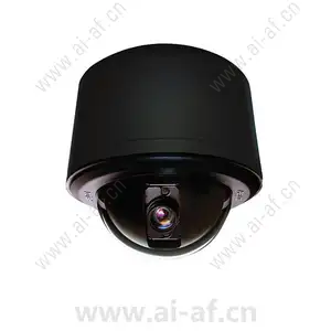 Pelco LD53PSB1 Stainless Steel Lower Dome Clear Pendant Black Trim Ring