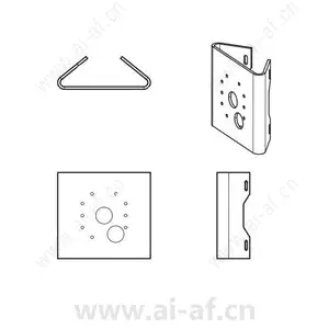 派尔高 Pelco S-IBP2-PLMT-P Sarix PRO2 用于筒型摄像机的杆式安装支架