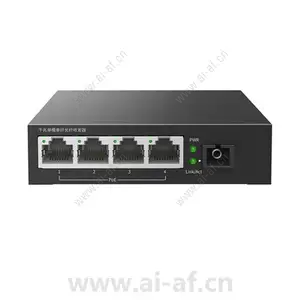 TP-LINK TL-FC314PB-20 光纤收发器千兆单模单纤1SC 4GE PoE 20KM