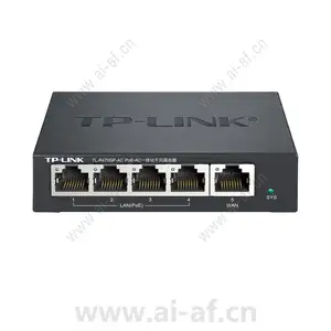TP-LINK TL-R470GP-AC PoE·AC一体千兆路由器 5口 带机30 管20AP
