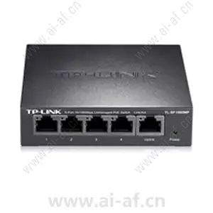 TP-LINK TL-SF1005MP 5口百兆非网管PoE交换机 1FE 4PoE 21W 铁壳