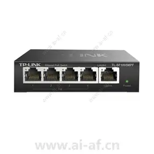 TP-LINK TL-SF1005MPF 5口百兆非网管PoE交换机1FE 4PoE 40W 铁壳