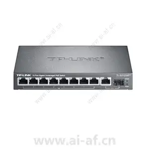 TP-LINK TL-SG1210PT千兆非网管PoE交换机10口1GE 1SFP 8PoE 121W