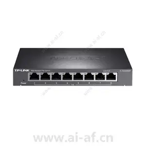 TP-LINK TL-SG2008MP 8口全千兆Web网管PoE交换机 8PoE 54W 铁壳