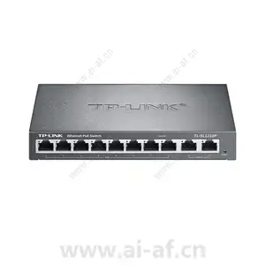 TP-LINK TL-SL1210P 11口非网管PoE交换机2GE 8PoE 56W 铁壳 二层