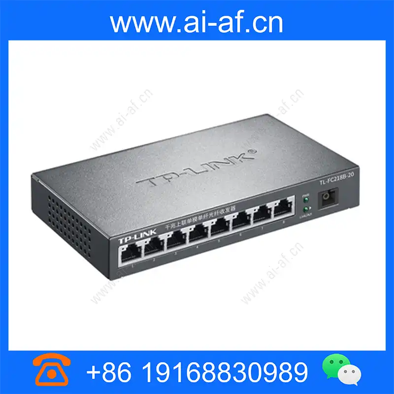 TP-LINK TL-FC218B-20 Fiber Transceiver Gigabit Uplink Single Mode Single Fiber 1SC 8FE 20KM tl-fc218b-20_img_00.webp
