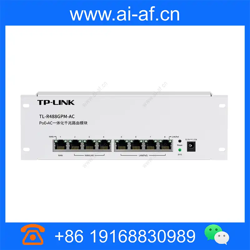 TP-LINK TL-R488GPM-AC PoE·AC Gigabit routing module 8 ports with machine capacity 30 manage 20 APs tl-r488gpm-ac_img_00.webp