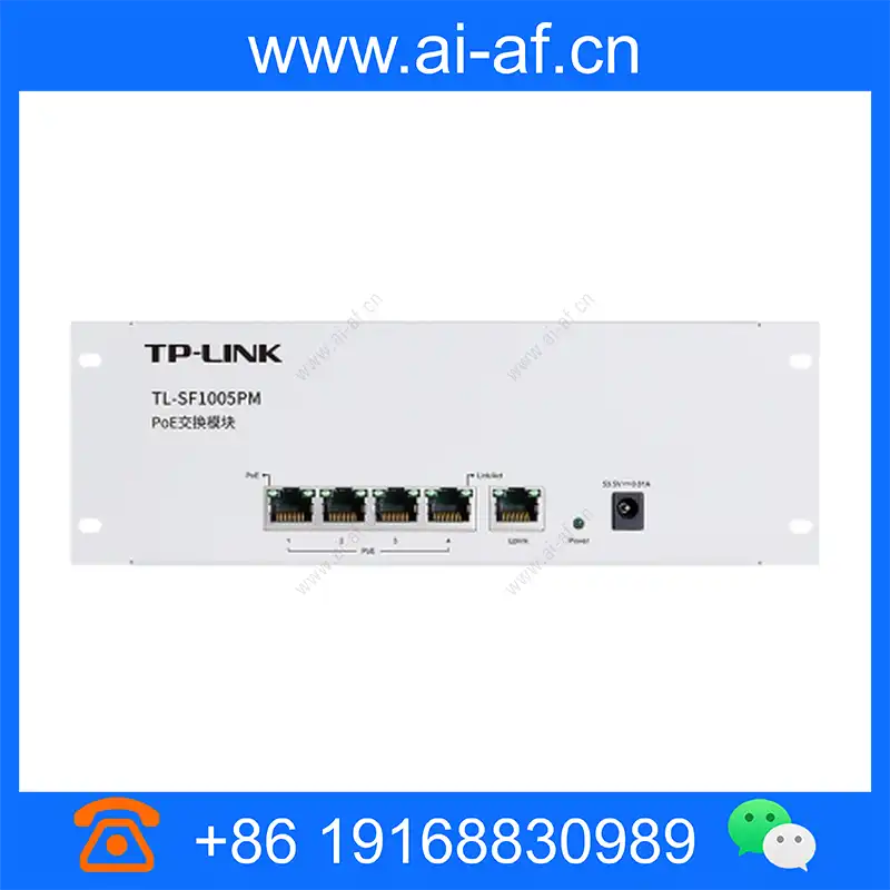 TP-LINK TL-SF1005PM 5口百兆非网管PoE交换模块1FE 4PoE 41W铁壳 tl-sf1005pm_img_00.webp