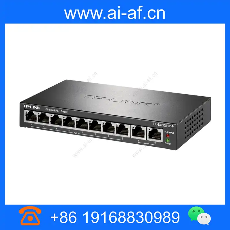 TP-LINK 普联 TL-SG1210DP 全千兆以太网PoE交换机/8GE(PoE)+2GE tl-sg1210dp_img_00.webp